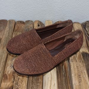Cole Haan Resort Brown Woven Leather Loafers